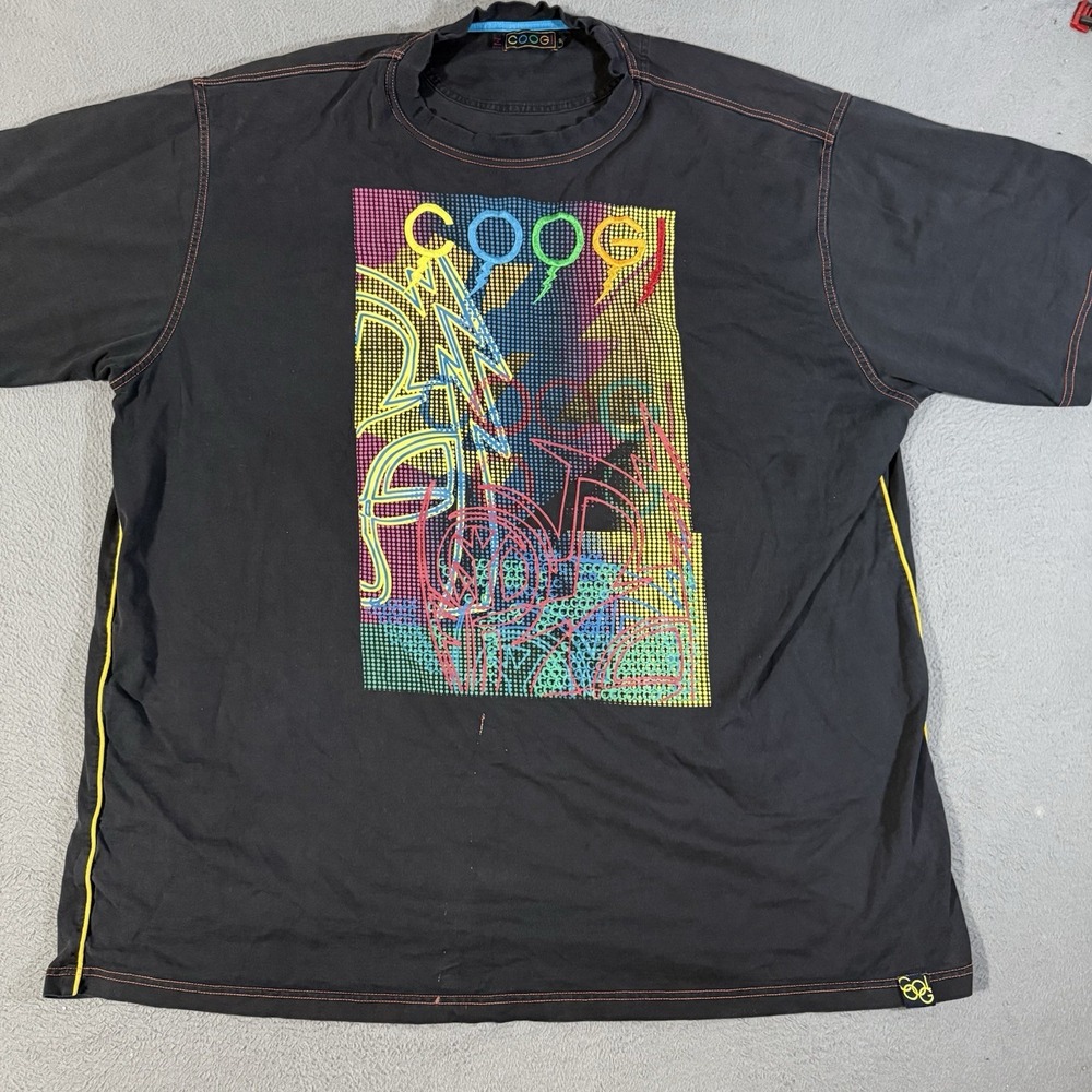 Vintage Limited Edition Coogi Embroidered & Printed T Shirt 5XL Distressed‎
